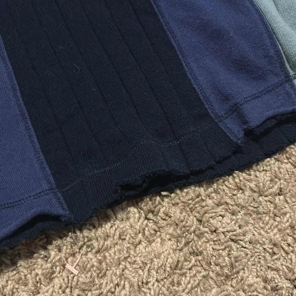 Free people cotton turtleneck sweater ribbed multicolored wool alpaca blend - Picture 7 of 7